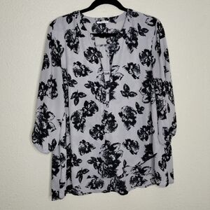 Maurices Floral Print Blouse Size XXL